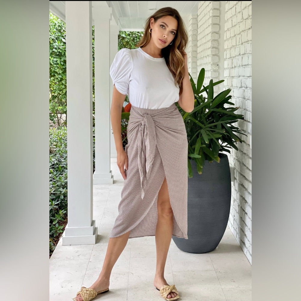 Elegant Eapresso Wrap Skirt